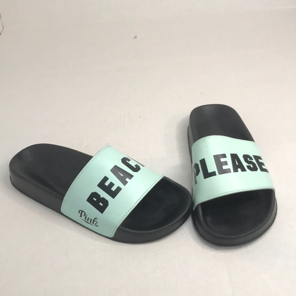 Victoria's Secret PINK Beach Please Slides Slippers Sandals Size M (8/9)